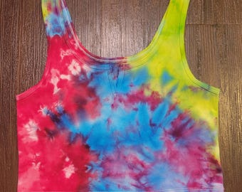 Tie Dye Crop Top, Womens Medium