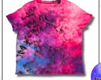 Tie Dye T Shirt, Womens Large, V-neck