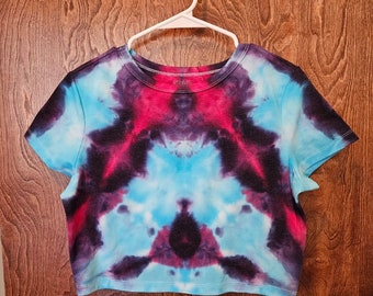 Tie Dye Crop Top, Womens Large