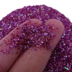 Sunset Craft Glitter: Red, Purple, and White Sparkles