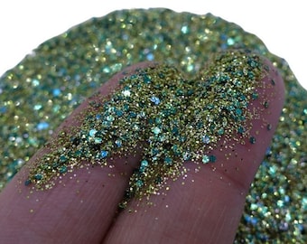 Empress Green Craft Glitter: Green & Gold Sparkles