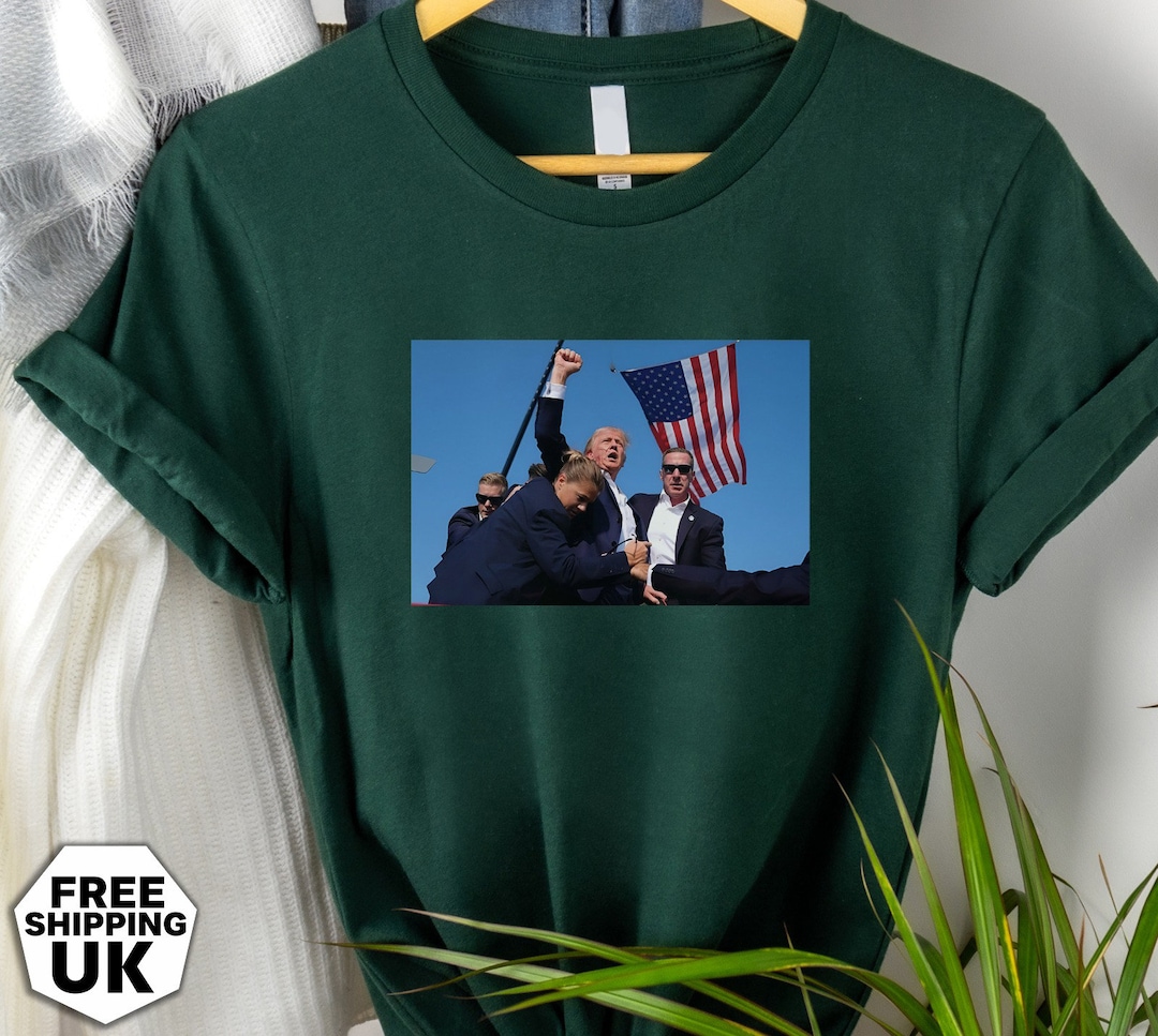 Donald Trump Rally Tee Shirt, 2024 Trump President Printed Shirt, Stand ...
