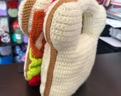 Crochet BLT sandwich bag