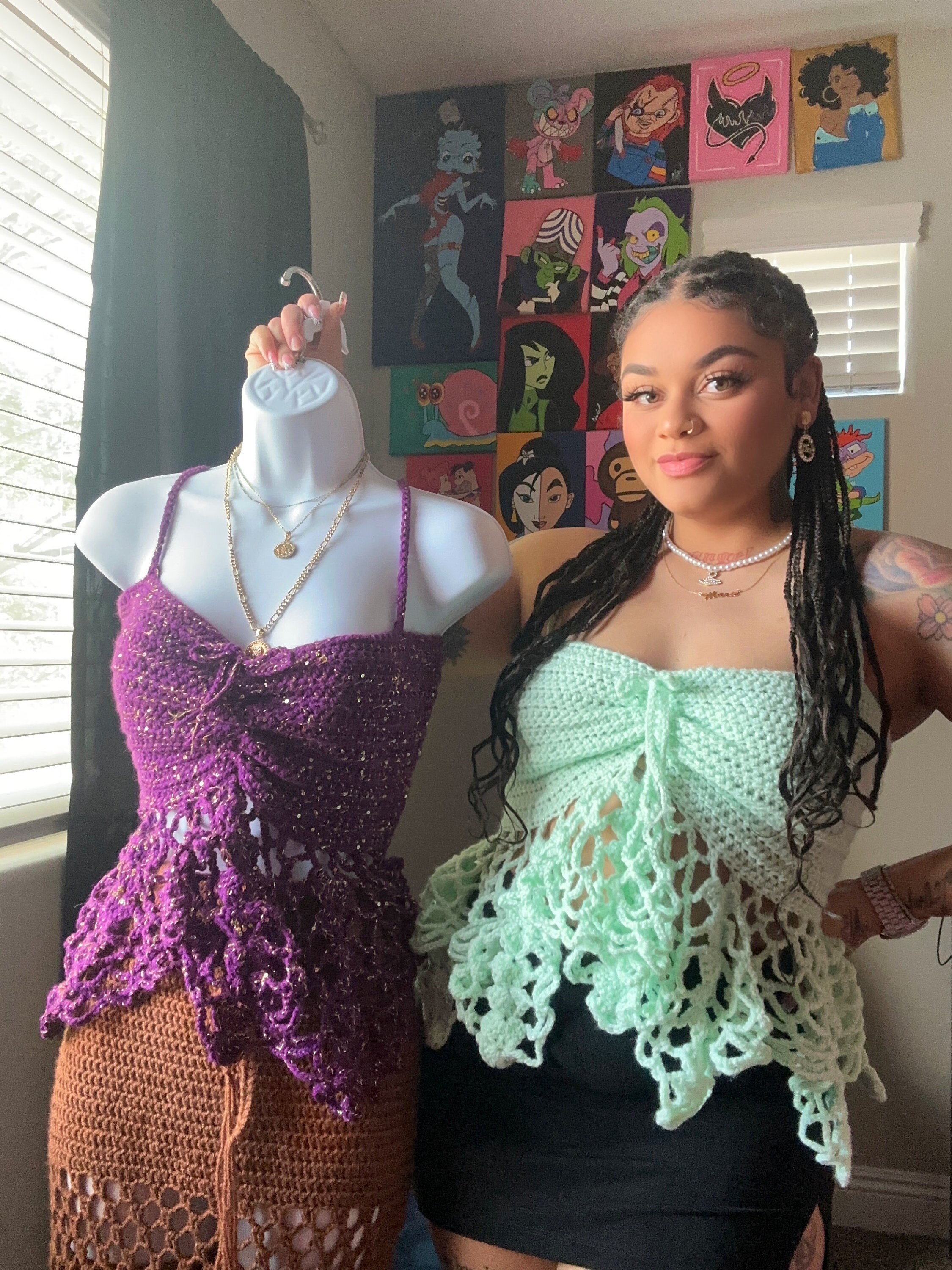 メーカー Crochet Fairy Fae Top - Etsy ニット/セーター