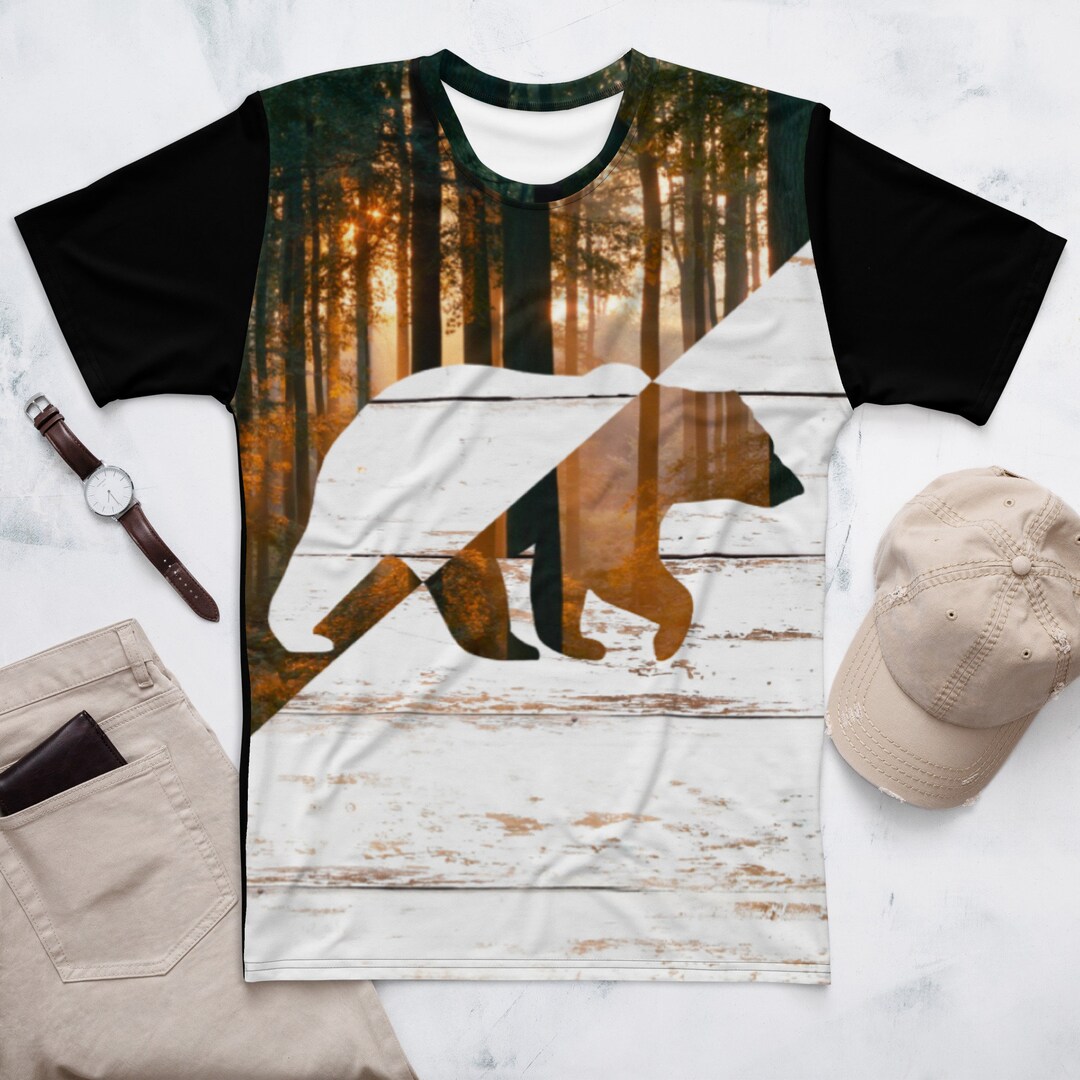 Half Bear T-shirt - Etsy