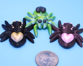 Tiny Spider with Heart - 3D printed