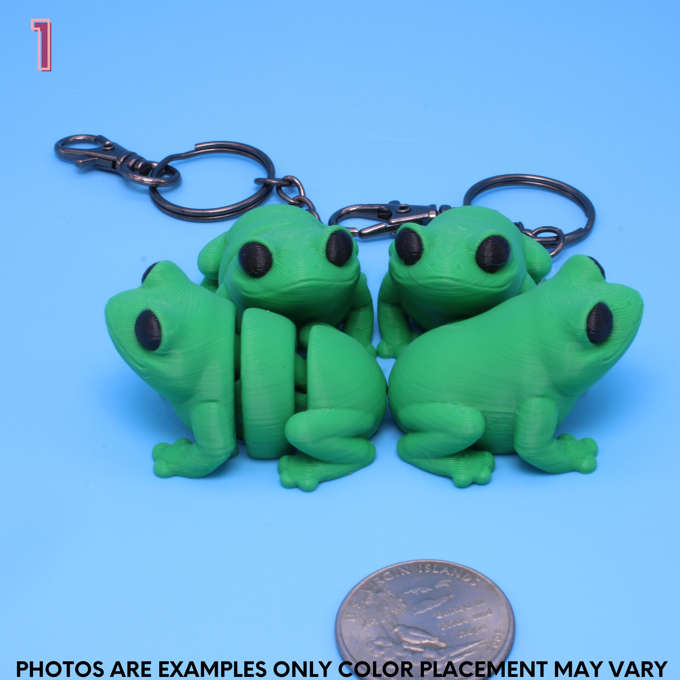 Green Frog | 3D Printed - Authorized Seller of Zou 3D - Etsy