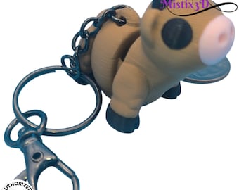 Brown Cow Keychain | Authorized Seller