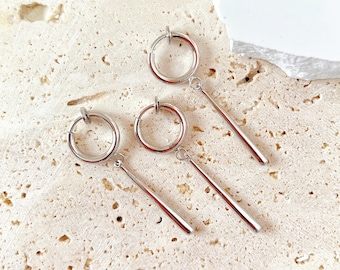 Zoro Earrings, Clip On Earrings, 18K Gold over 925 Silver, Anime Earrings, 3 Pcs Set Unisex Cosplay Earrings