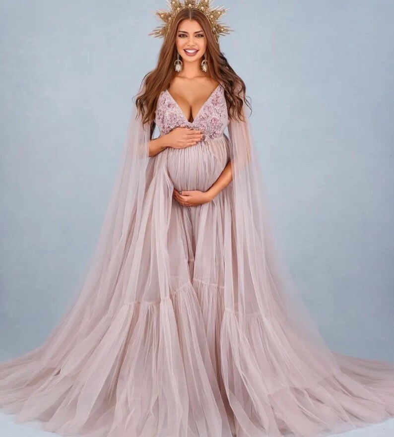 Maternity Gown for Photoshoot and Baby Shower Etsy