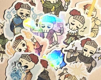 D&D Class Vinyl Stickers (waterproof, glossy)