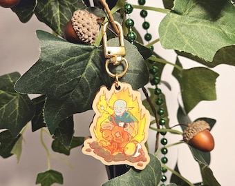 Campfire - Outer Wilds Printed Wooden Keychains (~2")