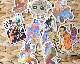 Disco Elysium Vinyl Stickers (waterproof, glossy)
