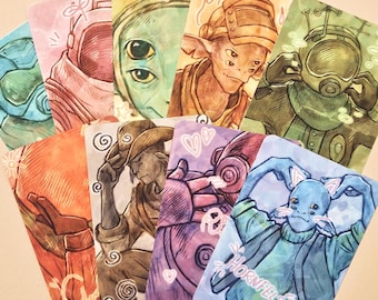 Outer Wilds Ventures Photocards Mini Prints (2"x3")