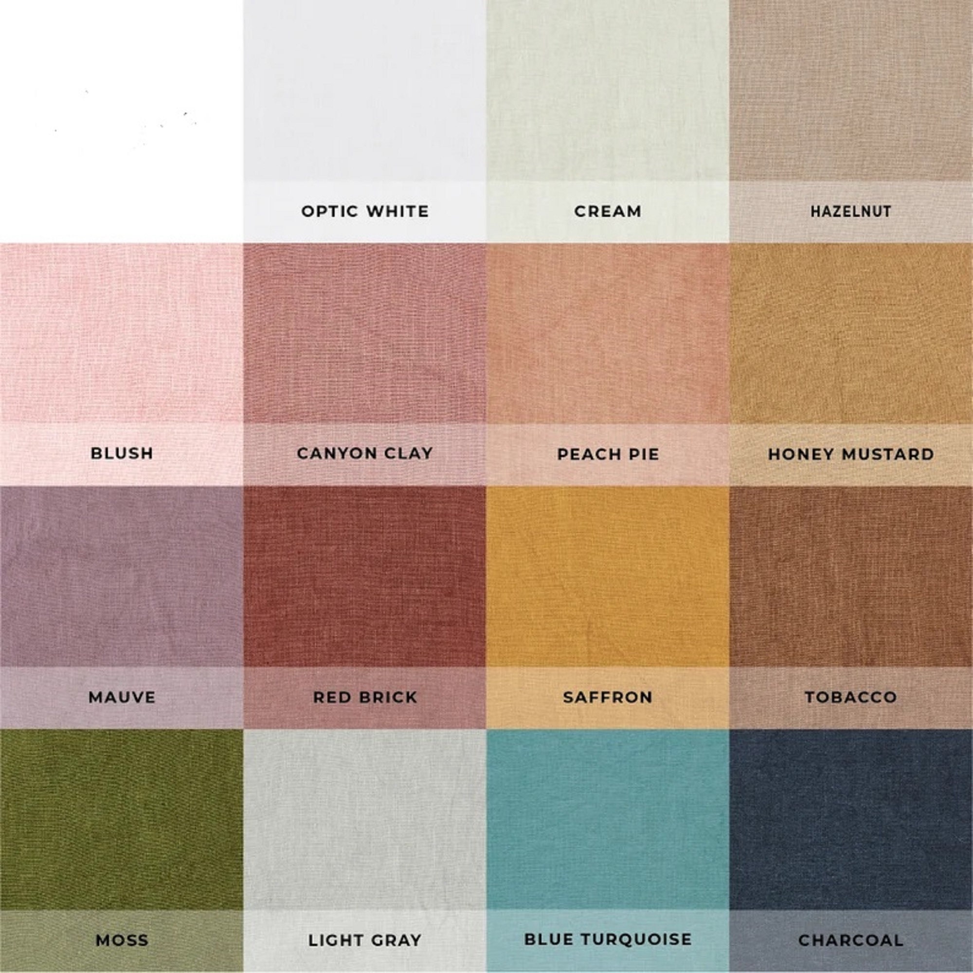 White Linen Curtains Tie Top Window Panels Semi Sheer Linen Etsy