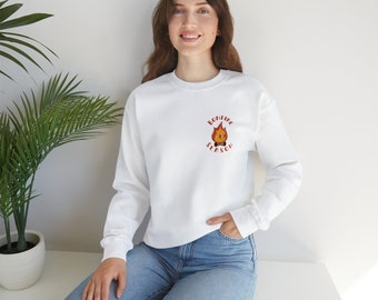 Bonfire Season Retro Character Otoño Unisex Heavy Blend™ Sudadera con cuello redondo