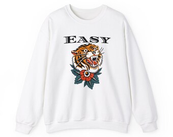 Einfaches Tiger Vintage Unisex Heavy Blend ™ Rundhals-Sweatshirt