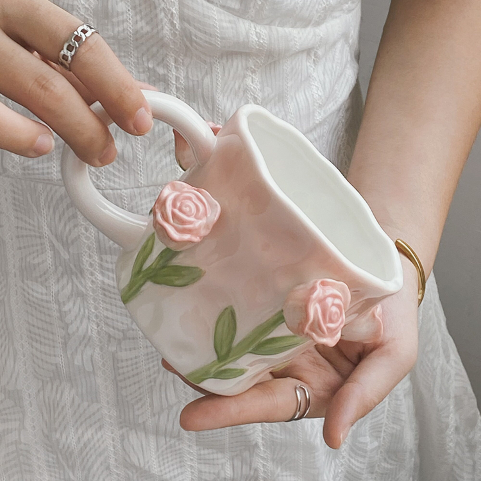 Popular product Vintage nickel lily tulip cup holders