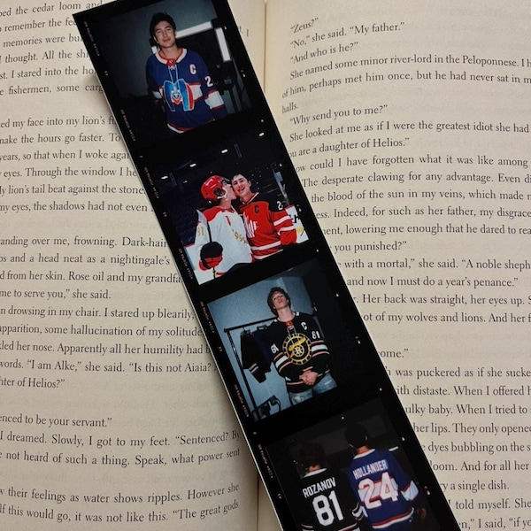 Heated Rivalry Inspired Film Bookmark