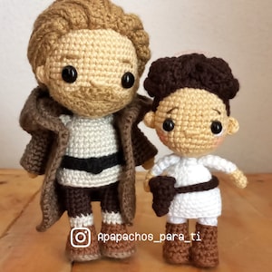 GALAXY BUNDLE, Obi-Wan + Princess Leia Amigurumi Inspired Pattern