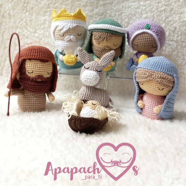 Crochet Nativity Set Pattern Etsy