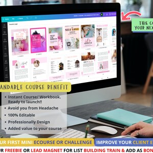 Self Love Workbook Canva Template Brandable Ecourse doneforyou Editable ...