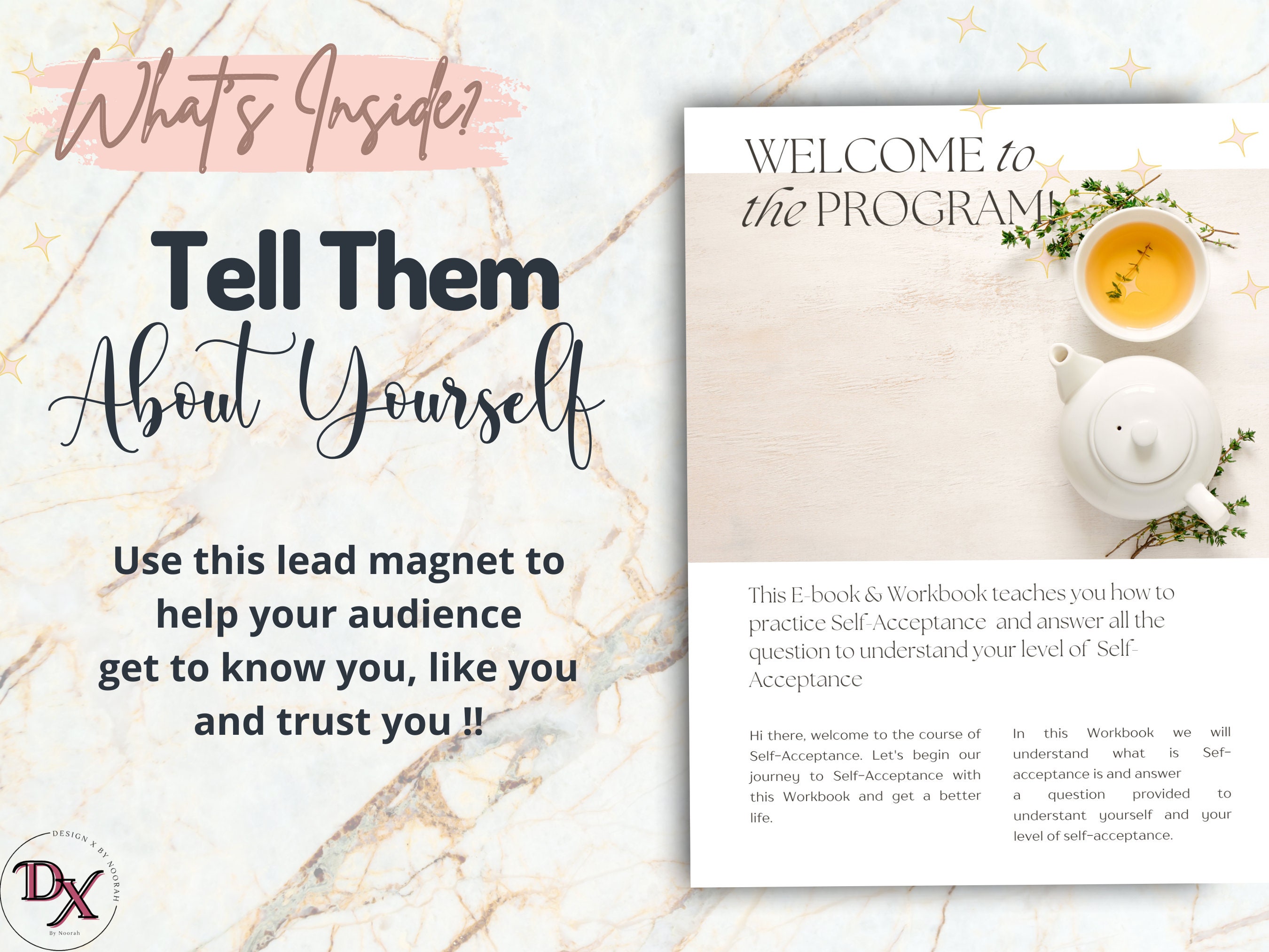 Done for You Self-acceptance Lead Magnet Kit, Canva Template, Lead ...