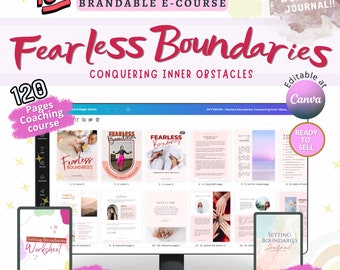 Done For You Fearless Boundaries Rebrandable Resellable Coaching Program,Workbook,Ebook,Guide | Content for Boundary Coach, Life Coach