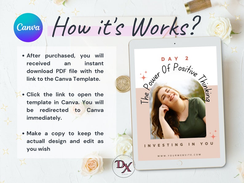 Done for you course,the power of positive thinking ,Life coaching tools,positive thinking workbook,Life coach template,Self improvement,Lead magnet workbook,self confidence book,therapy course,coaching content,Brandable ecourse,self help book