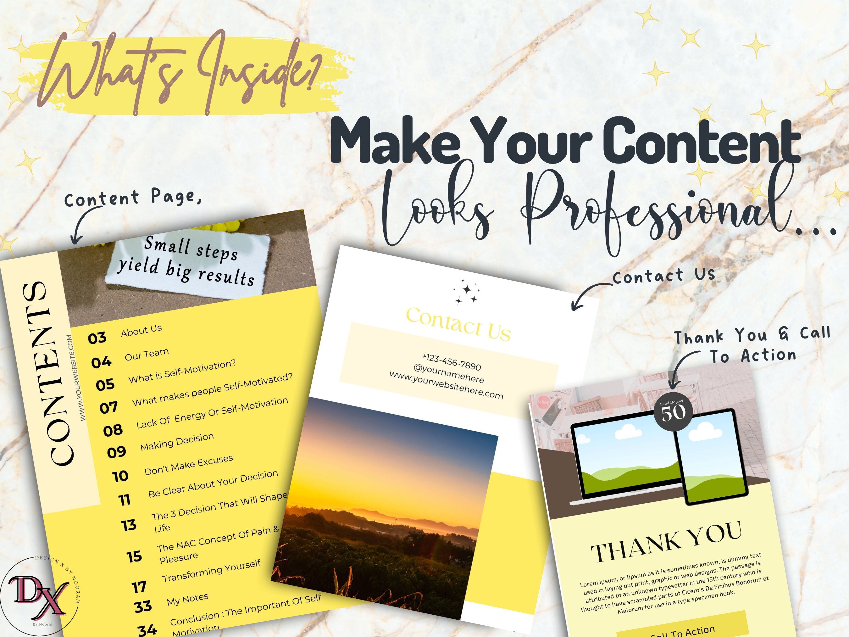 Done for You Self-motivation Lead Magnet Kit, Canva Template, Opt-in ...