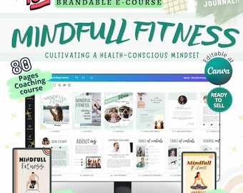 Done For You Mindfull Fitness Brandable Coaching Program,Workbook,Ebook | PLR Content for Health and Fitness Coach,Wellness Coach,Body Coach