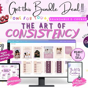 The Art of Consistency Canva Template Brandable Ebook | Done for You ...