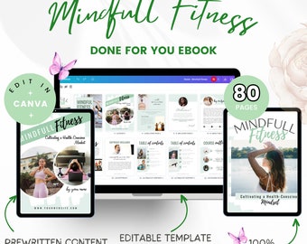 Brandable Coaching Program | Fitness Mindset Done For You Workbook, Coaching Program for Weight loss, Body Mindset Coach, Wellness Coach