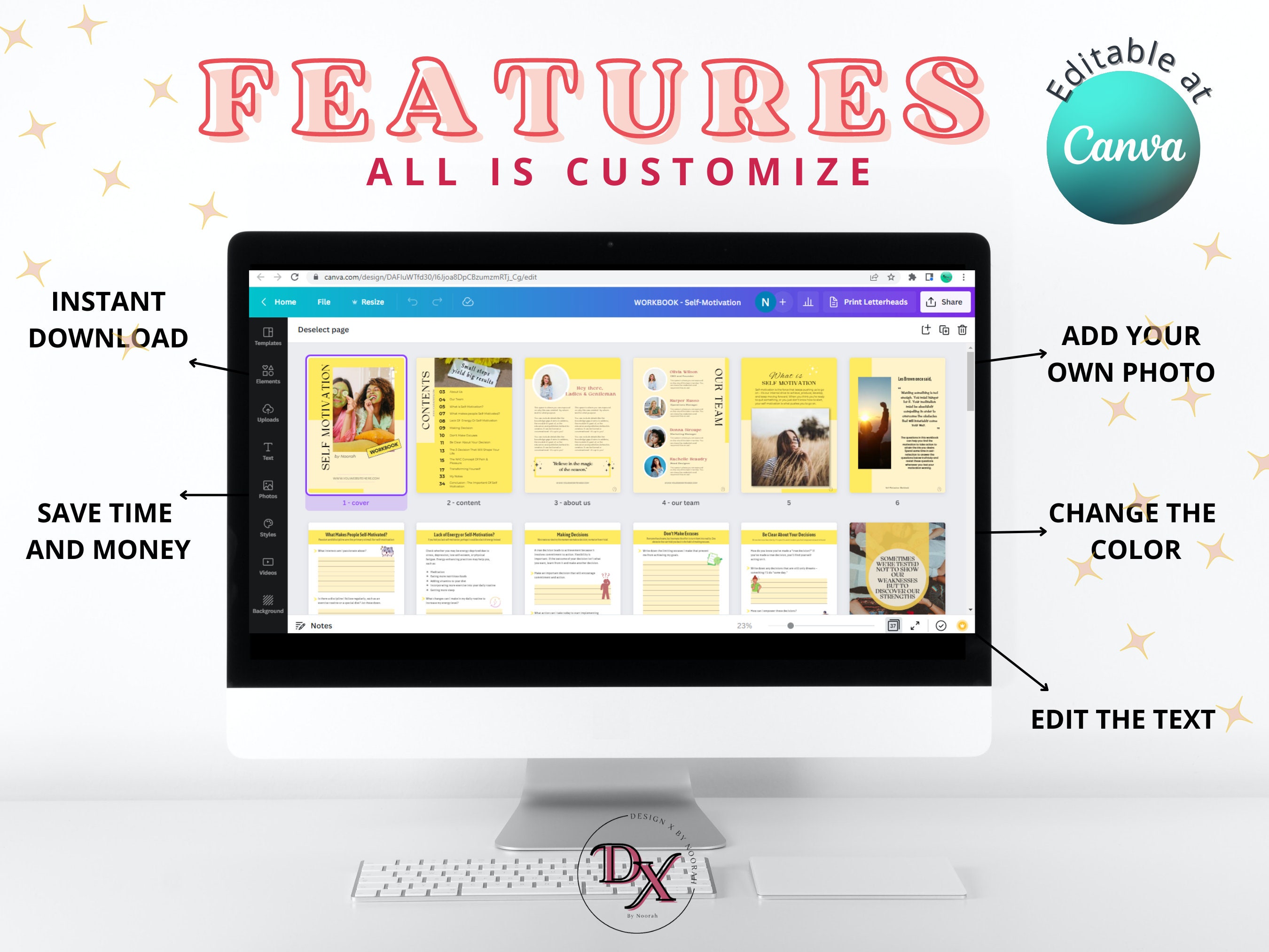 Done for You Self-motivation Lead Magnet Kit, Canva Template, Opt-in ...