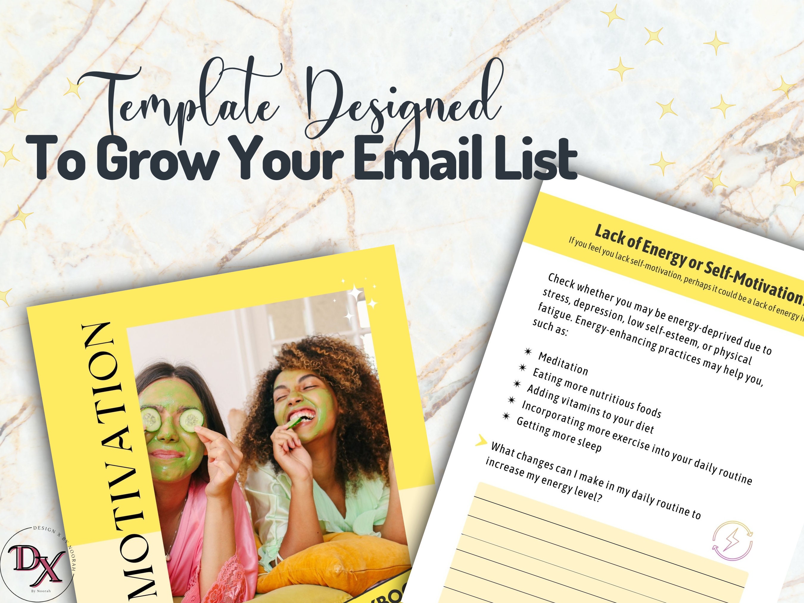 Done for You Self-motivation Lead Magnet Kit, Canva Template, Opt-in ...