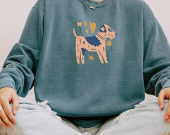 Schnauzer Dog Sweatshirt, dog Mom gift,  Comfort Colors schnauzer dog crewneck, dog sweater, dog shirt, mothers day present