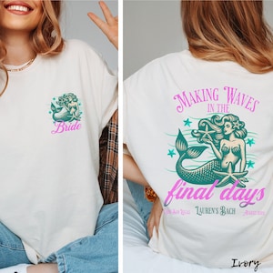 Mermaid Bachelorette Shirts, Personalized Bach Party Tees, Cabo ...