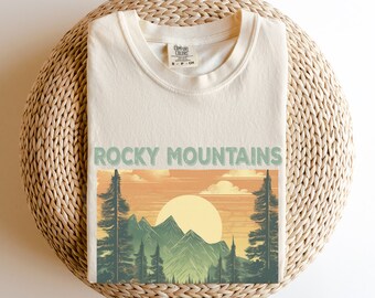 Rocky Mountain National Park Shirt: Vintage Comfort Colors Oversized Tee