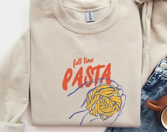Pasta Sweatshirt: Retro Foodie Crewneck - Pasta Lover Gift