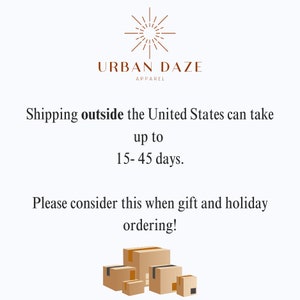 a poster with a picture of boxes and the words shipping outside the united states can