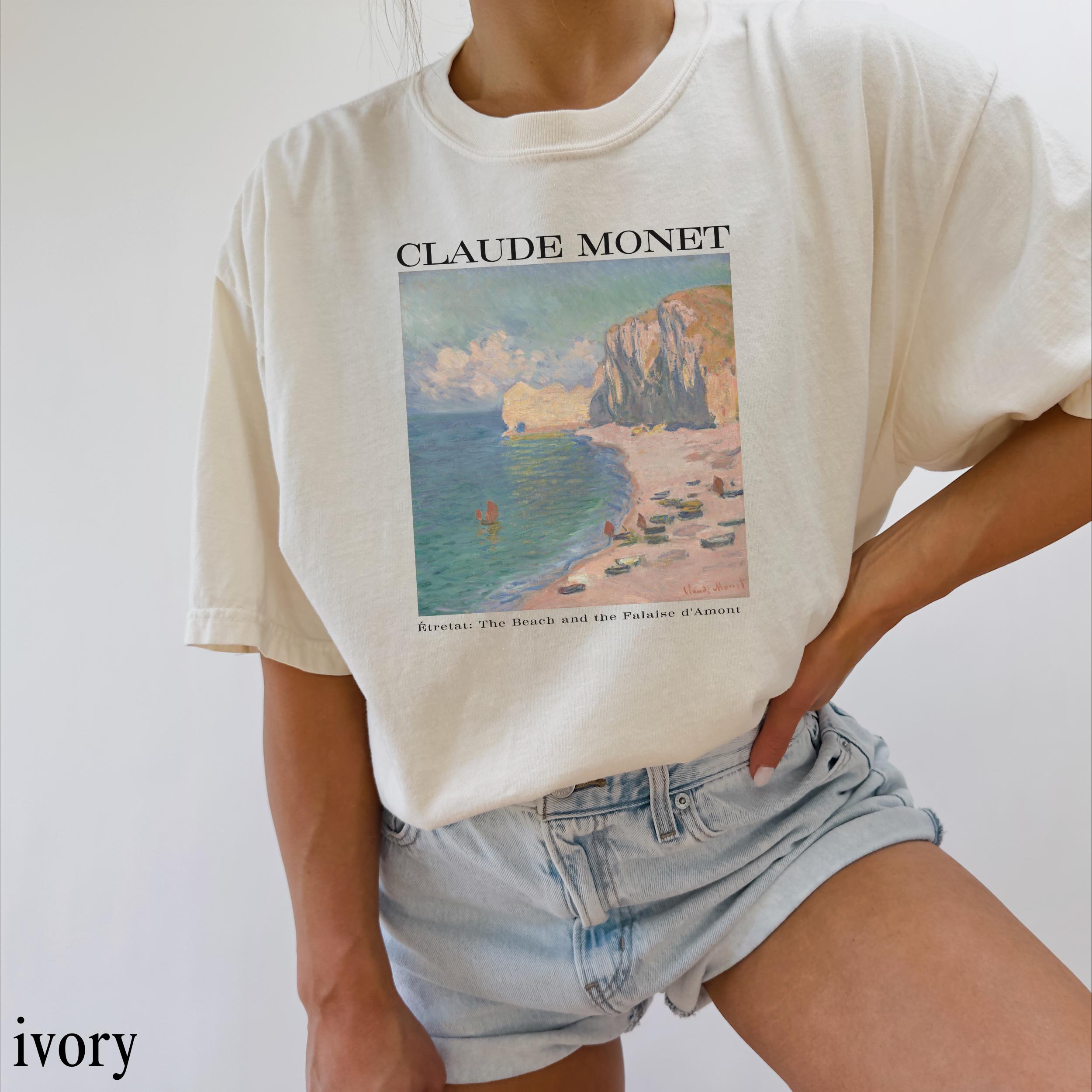 Claude Monet Art Print Tee: Vintage Ocean Art T-shirt - Etsy