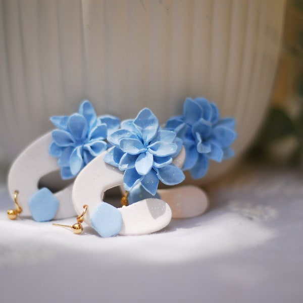 Baby Blue Earrings Etsy