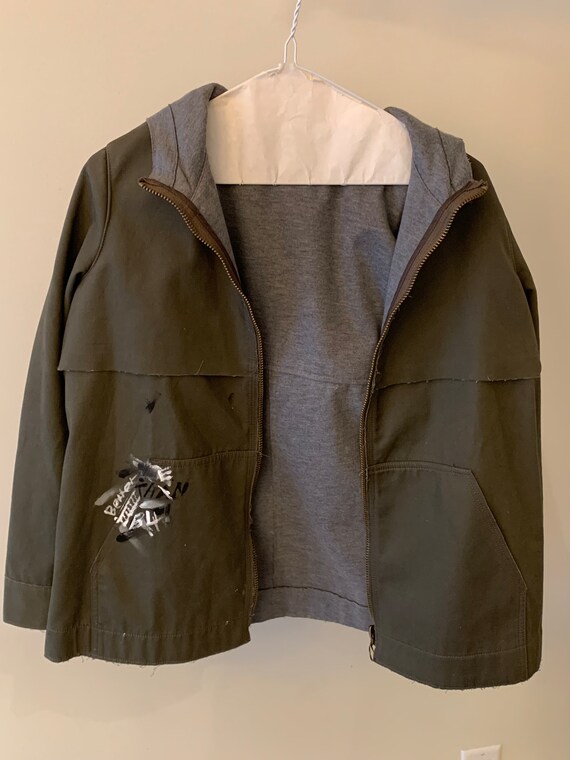 Hand Painted Army Jacket - Etsy