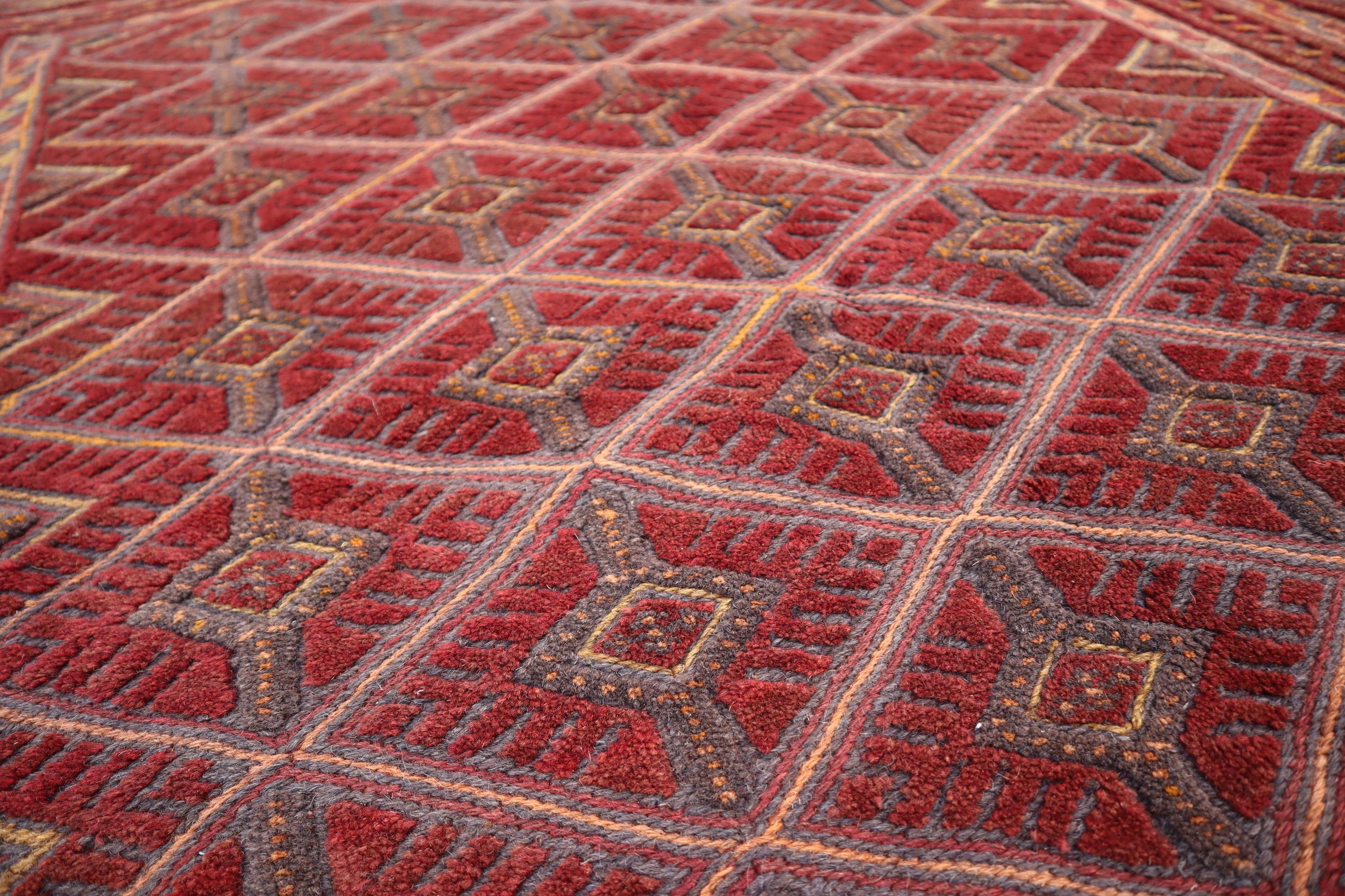 5'1x6'5 フィートのヴィンテージ トライバル ラグ - マシュワニ