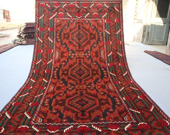 コレクターズピース 3'10x6'6 フィートのアフガニスタン製ヴィンテージ