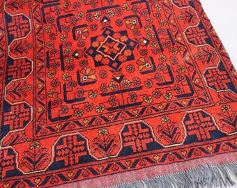 冬用 長毛のブルガリビンテージラグ♪上質ウール アフガニスタン