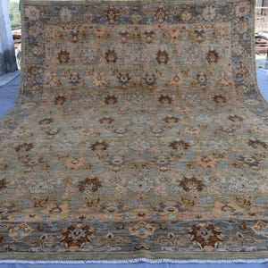 10x14 Gray Bidjar Rug - Transitional Afghan Hand Knotted Natural Dyes Wool Turkish Rug - Oriental Rug - Large Neutral Rug - Living Room Rug