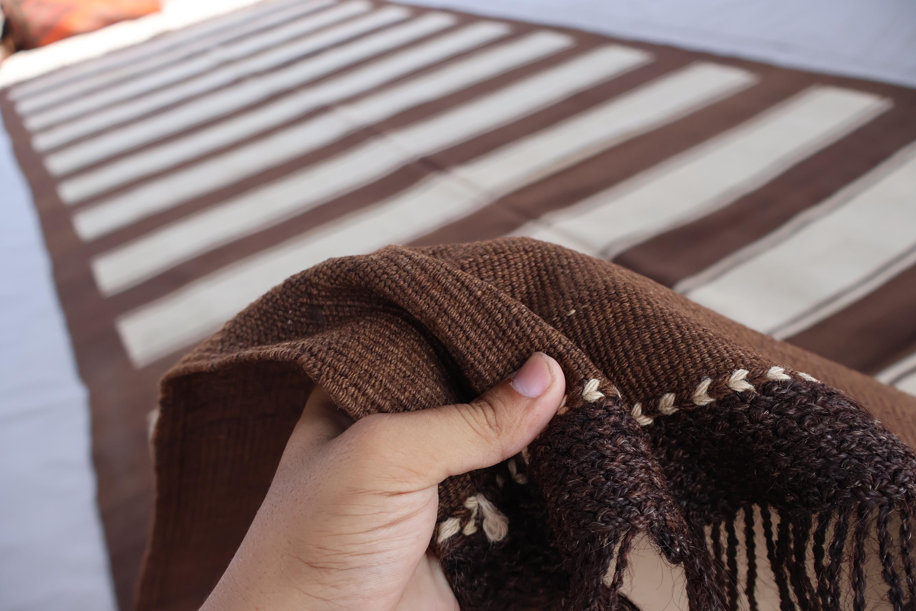 5'6 x 15 フィートのアフガニスタンキリムワイドランナーラグ