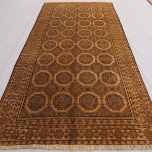 Großer 150x300 Antiker Terrakotta Teppich, Teppich Läufer, Turkmenischer Tribal Teppich, Teppich Läufer, Teppich Läufer, Teppich Läufer