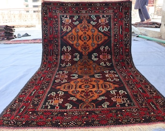 コレクターズピース 3'10x6'6 フィートのアフガニスタン製 コレクターズピース 3'10x6'6 フィートのアフガニスタン製